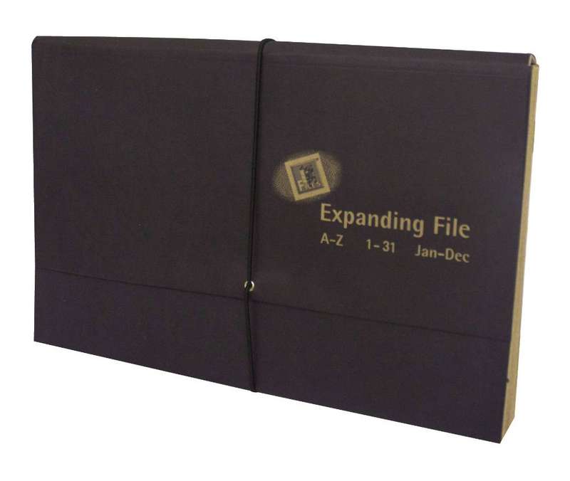 Expanding Concertina File with Elastic Lace 16 Compartment
