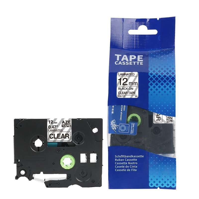 Compatible Brother TZ-131 Black On Clear Label Tape Cartridge 12mm