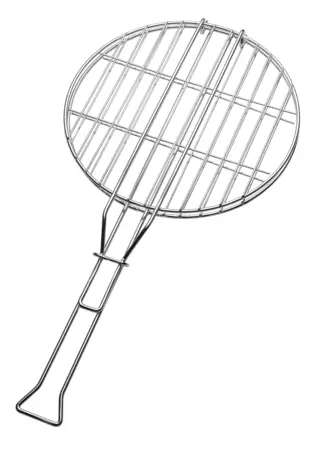 Round Braai Griller - Chrome Plated