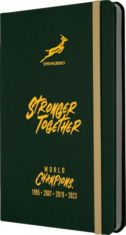 Springbok World Champions Eco Notebook, A5 - Giftset