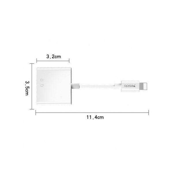 Yesido Lightning To SD&TF Card Adapter - GS11