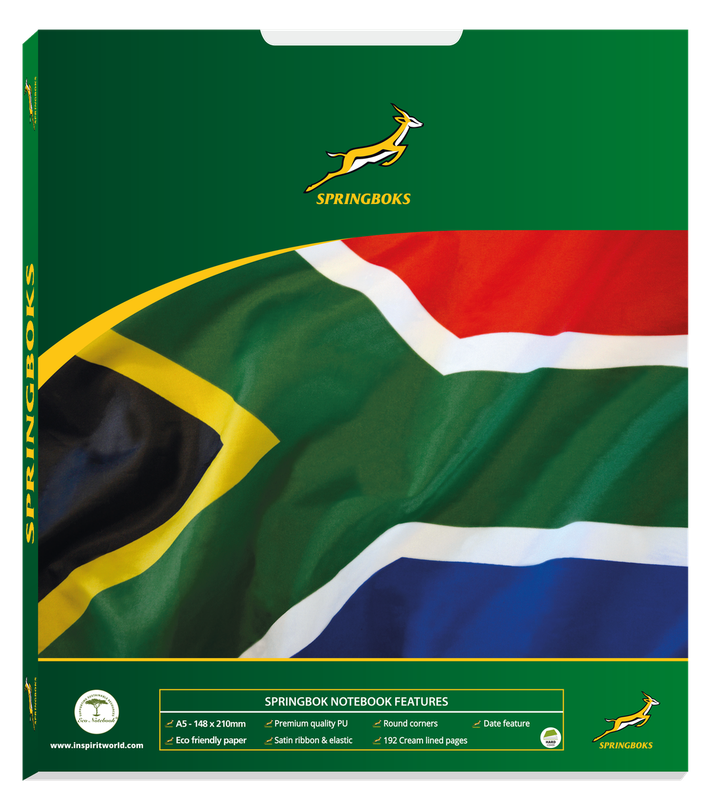 Springbok World Champions Eco Notebook, A5 - Giftset