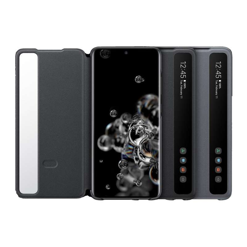 Original Samsung Galaxy S20 Ultra Clear View Cover - Black