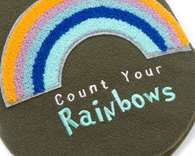 Dog's Life Count Your Rainbows Hoodie Green - S