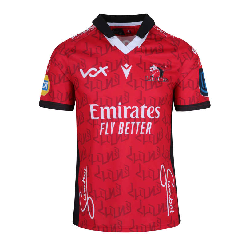 Macron LIONS URC Jersey 2024 - Home Supporters Rugby Jersey