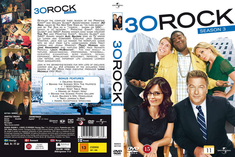 30 ROCK Season 3 DVD Tina Fey Alec Baldwin