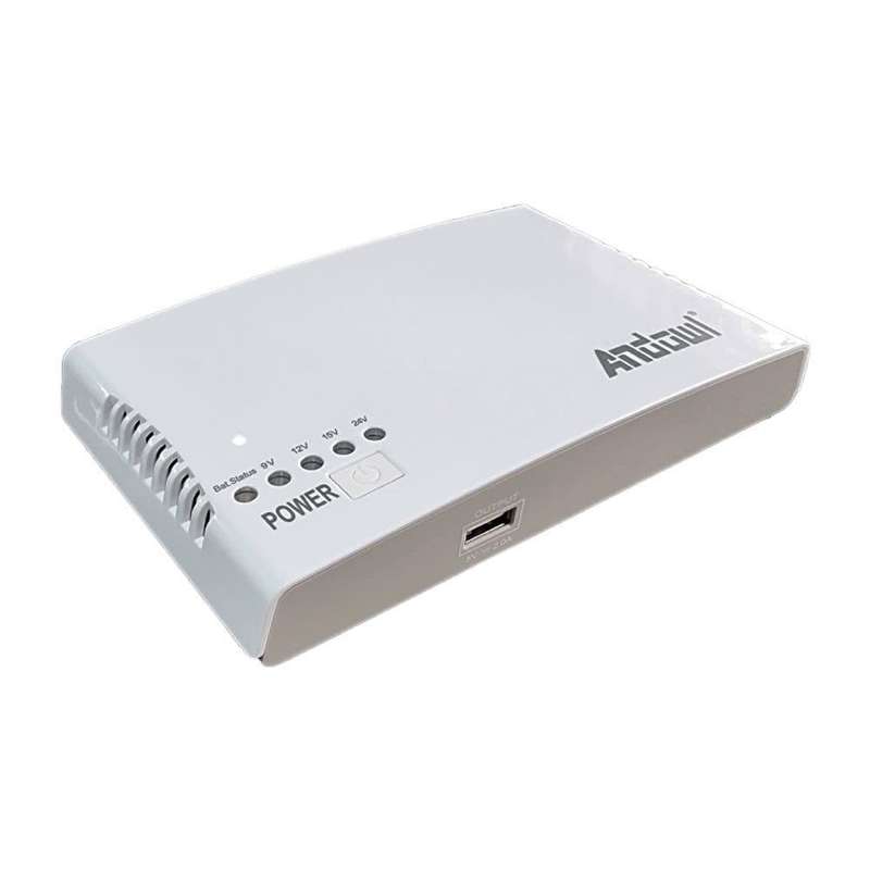 Andowl 12000mAh Mini DC UPS White Q-A212