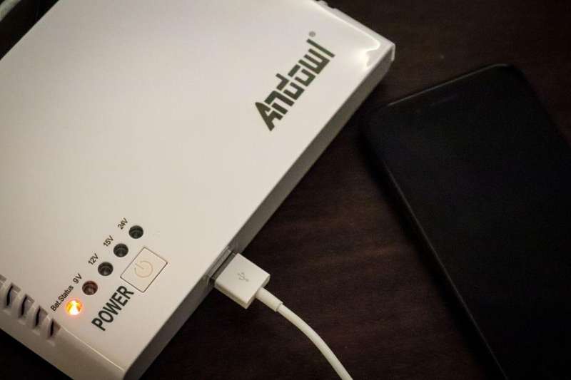 Andowl 12000mAh Mini DC UPS White Q-A212