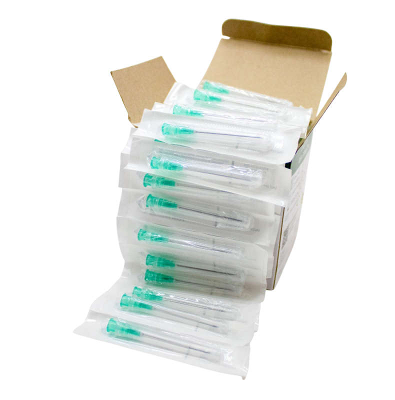 Hypodermic Needles - 18g, 21g, 23g and 27g. - 21 gauge