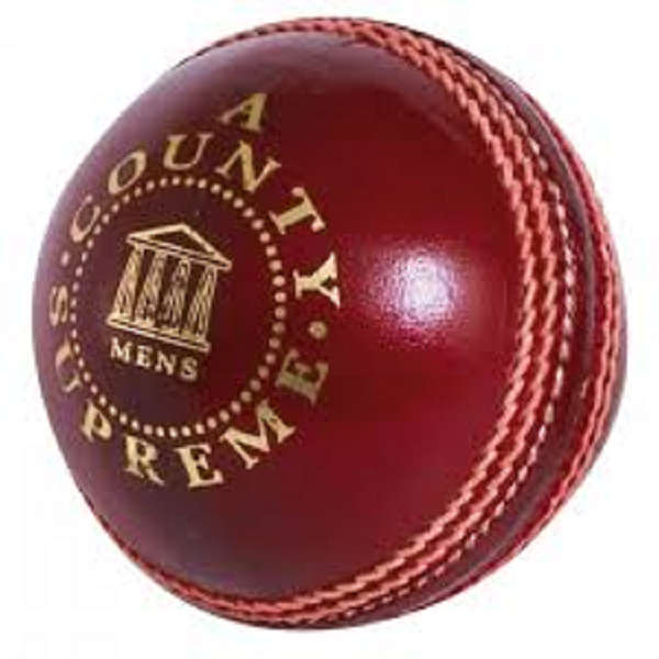Readers County Supreme Leather Cricket Ball - 156GM - 4-Piece - Red