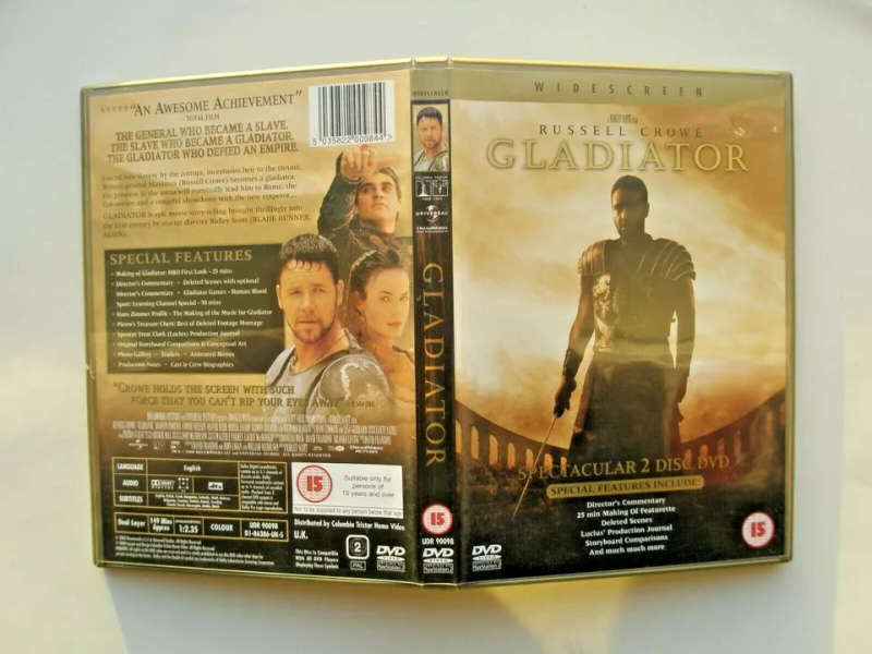 GLADIATOR SPECTACULAR 2 DISC DVD WIDESCREEN