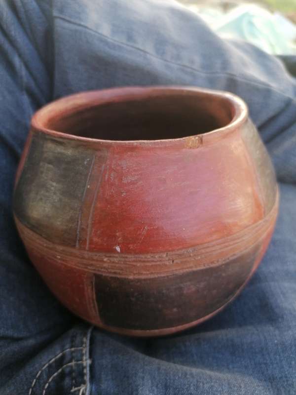 Old Zulu Beer Pot 14cm x 13cm x 13cm