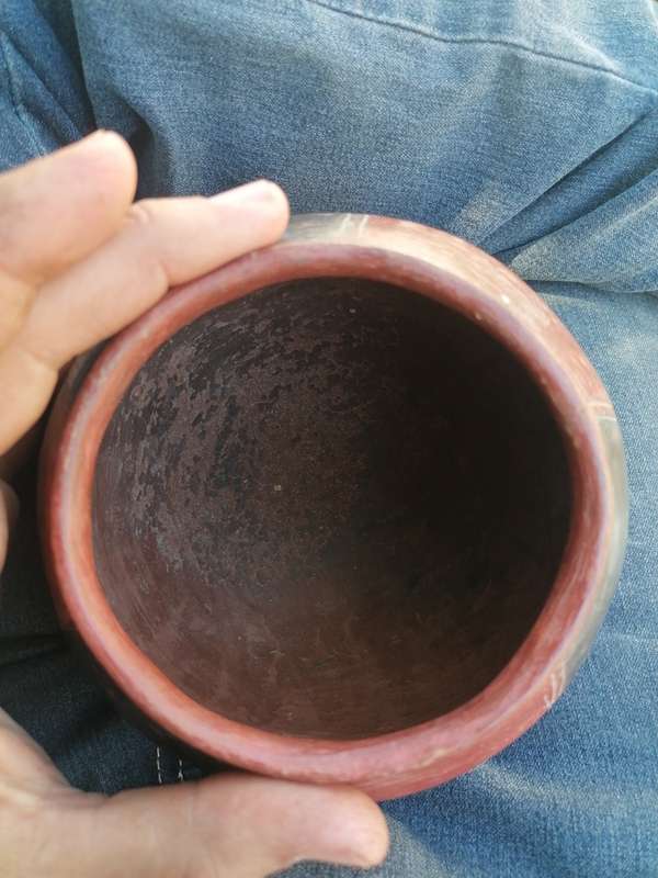 Old Zulu Beer Pot 14cm x 13cm x 13cm