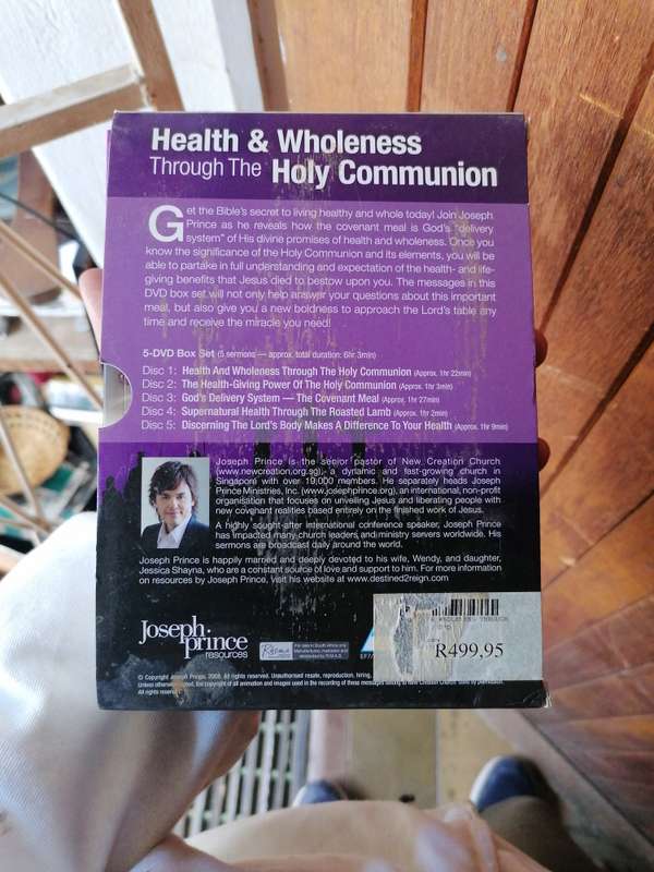 Joseph Prince Health & Wholeness Through The Holy Communion dvd set