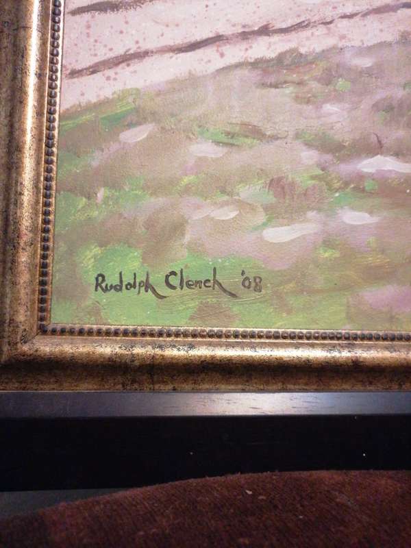 Original rudolph clench painting