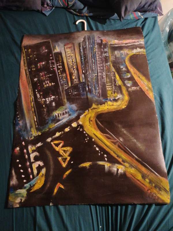 Lovely unframed painting