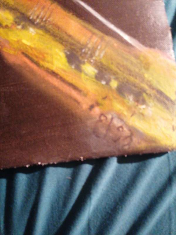 Lovely unframed painting