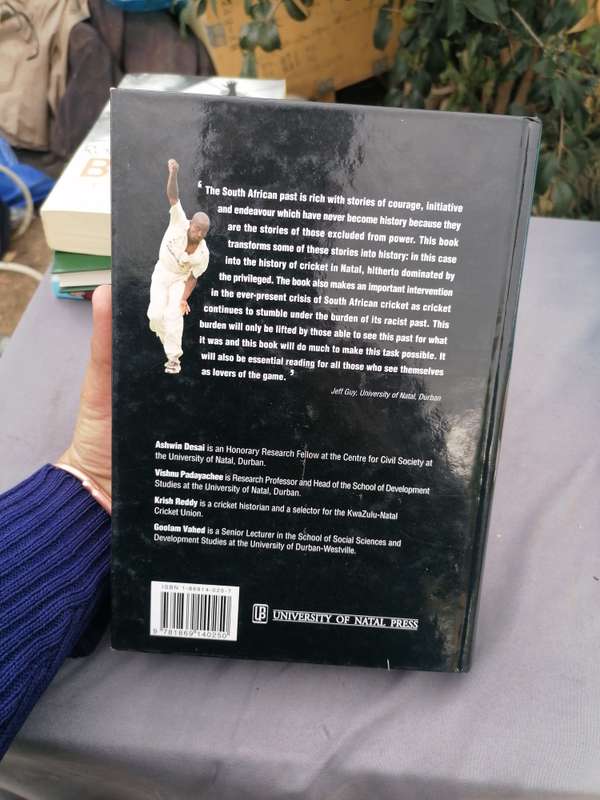 Blacks in Whites: A Century of Cricket Struggles in KwaZulu-Natal Book by Ashwin Desai signed copy