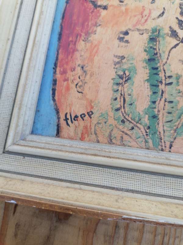 SMALL PAINTING SIGNED FLEPP
