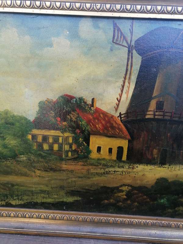 Michael Hasselbar (American,1900-1949). WINDMILL PAINTING
