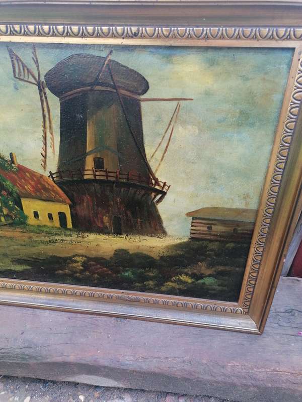 Michael Hasselbar (American,1900-1949). WINDMILL PAINTING
