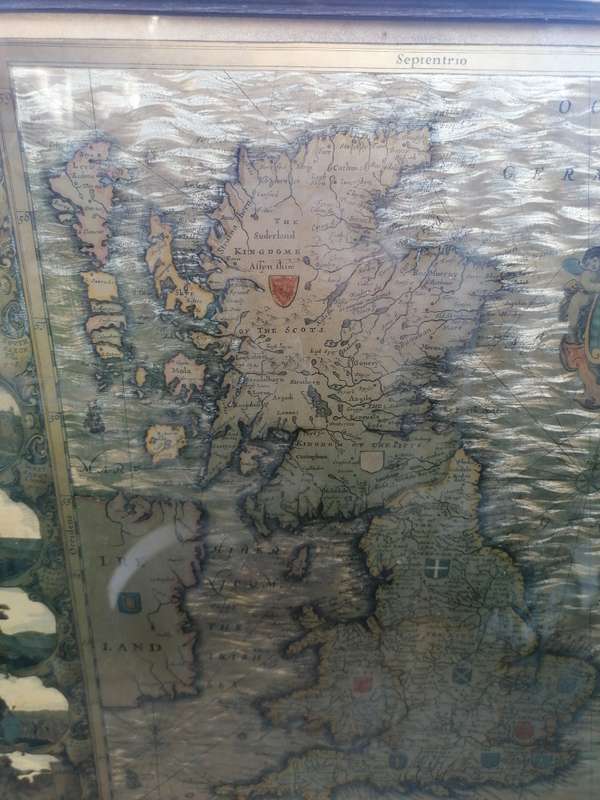 OLD HEPTARCHY MAP OF GREAT BRITAIN BY JANSON
