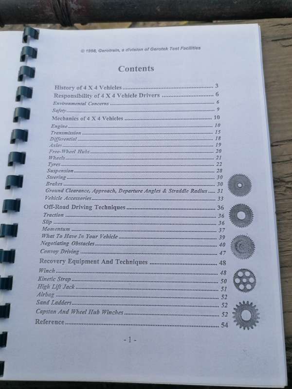 4 x 4 Driver training manual