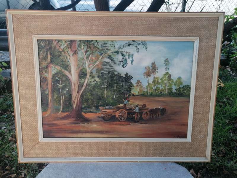 Lovely vintage painting by D. Dubois