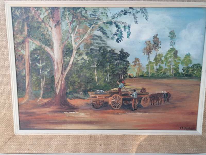 Lovely vintage painting by D. Dubois