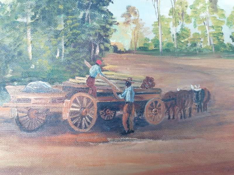 Lovely vintage painting by D. Dubois