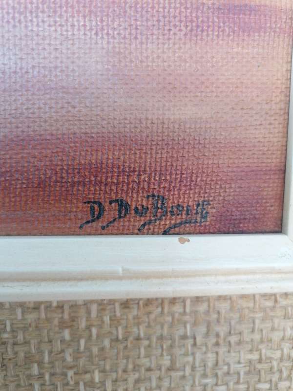 Lovely vintage painting by D. Dubois