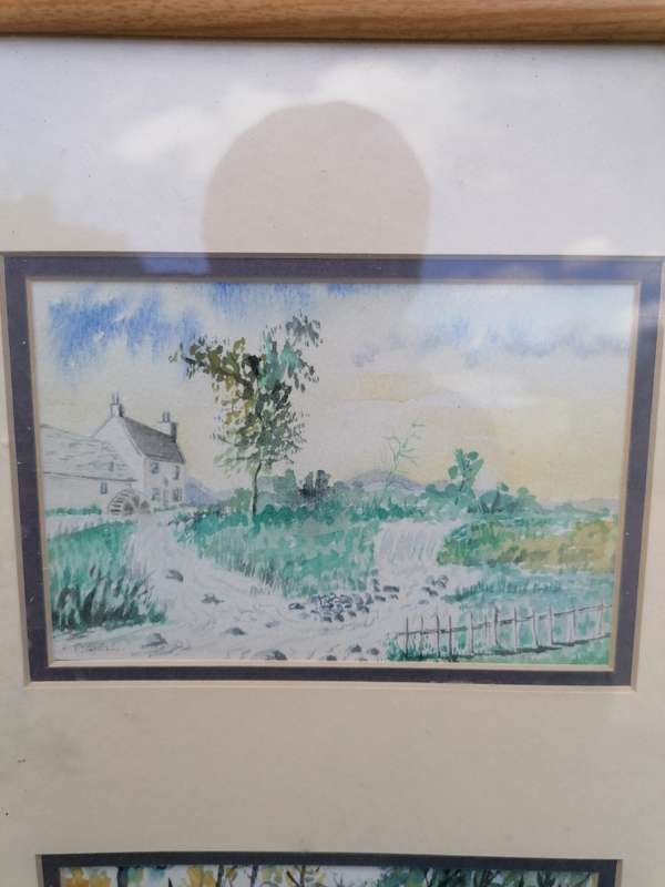 2 small paintings by D. Tyrrell