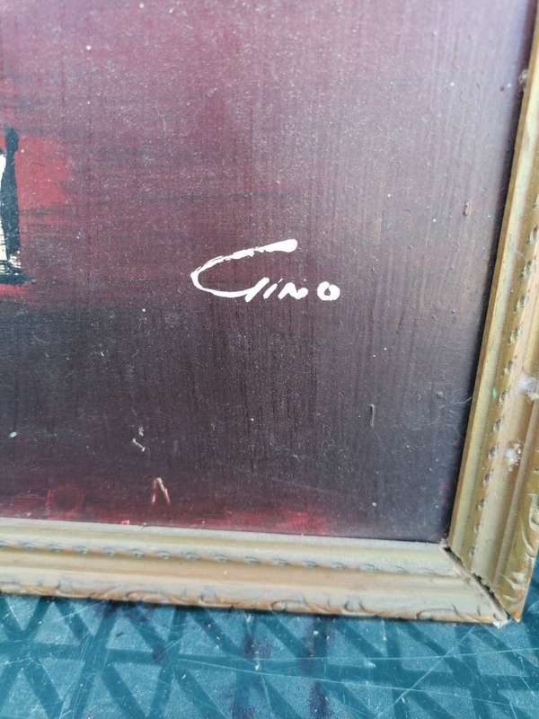 Vintage Gino painting as per picture