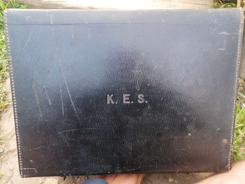 Vintage travel suitcase. Great character