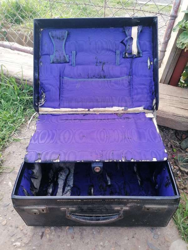 Vintage travel suitcase. Great character