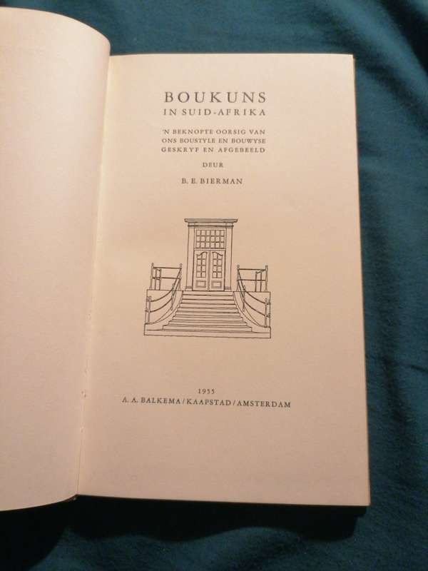 Boukuns in Suid-Afrika , beknopte oorsig - ons boustyle & bouwyse - Balkema 1955