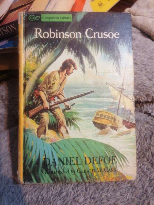 1963 Companion Library Swiss Family Robinson & Robinson Crusoe 2 in 1 book