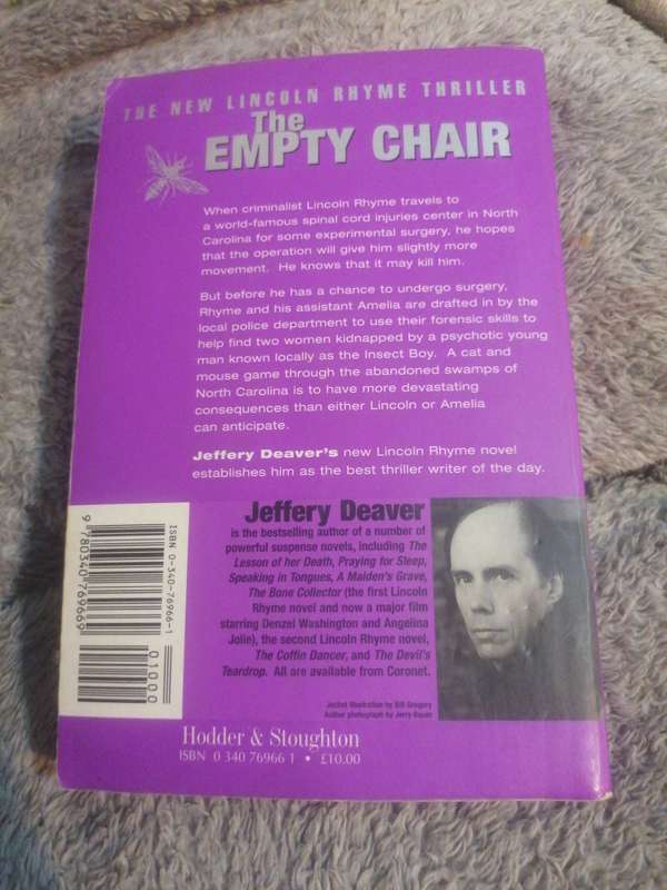 The Empty Chair Novel by Jeffery Deaver