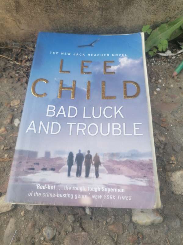LEE CHILD BAD LUCK AND TROUBLE. Book needs re binding