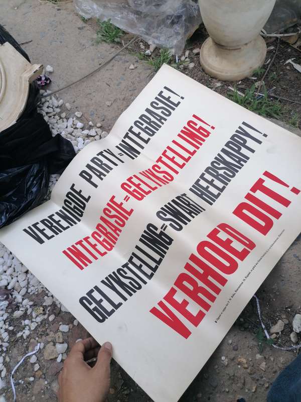 Rare find a original apartheid National party poster
