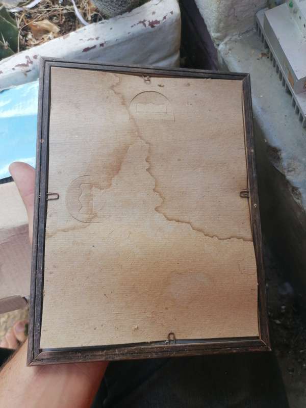 Small vintage BEEFEATHER DRY Gin bar mirror