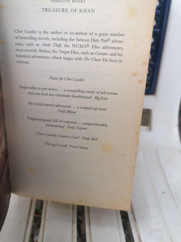 Treasure of Khan Book by Clive Cussler and Dirk Cussler