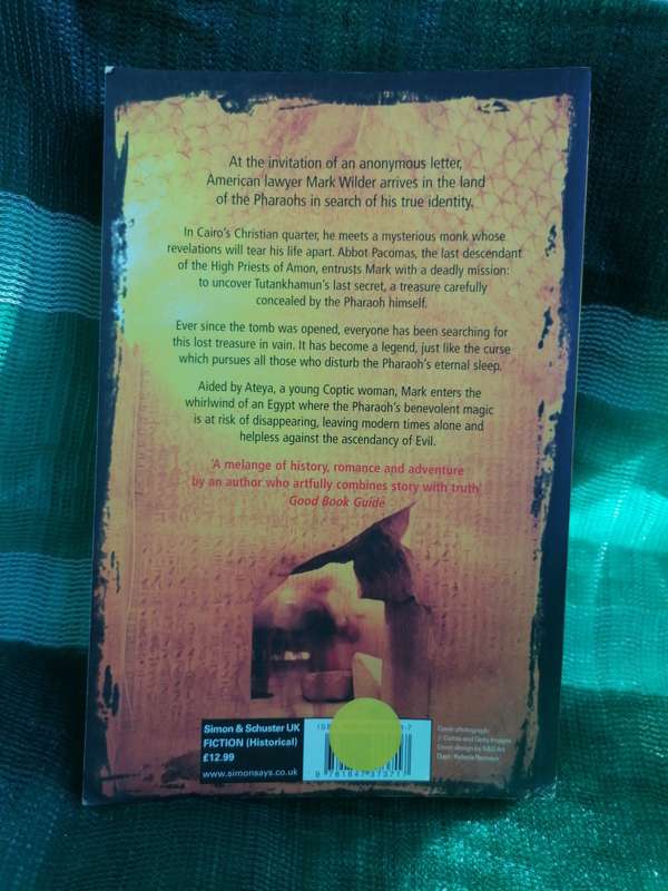 Tutankhamun The Last Secret Book by Christian Jacq