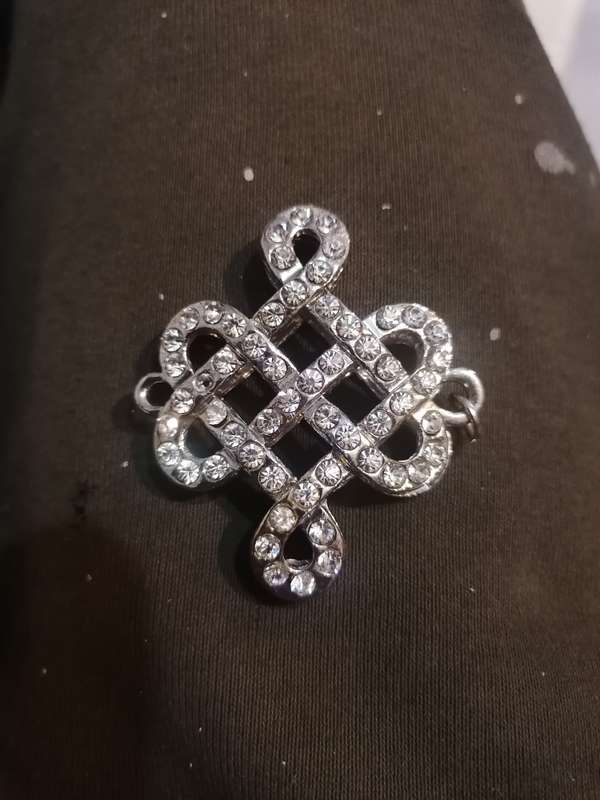 Celtic Love Knot Work Cubic Zirconia