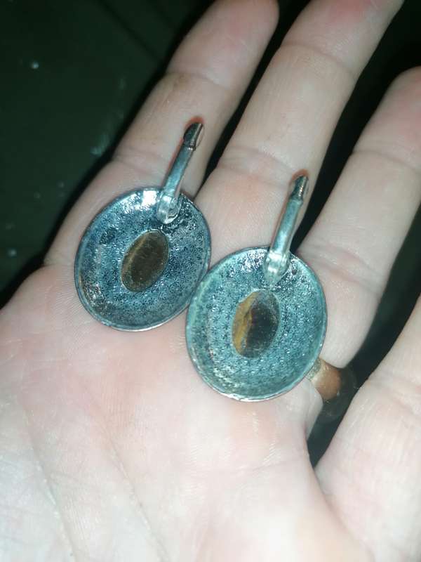 Set of Tigers eye earrings