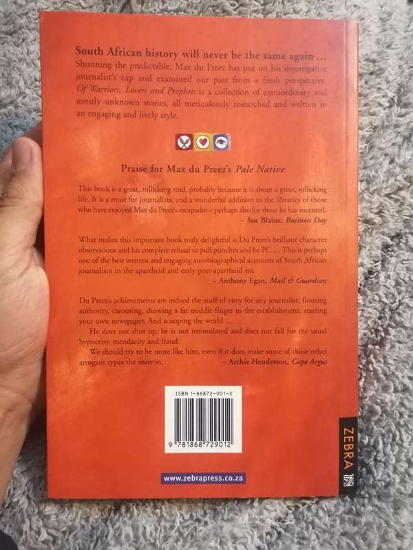 Of Warriors, Lovers and Prophets - Unusual Stories from South Africa's Past (Paperback)