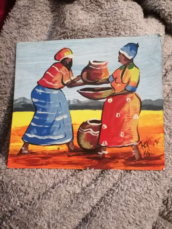 Lovely unframed painting