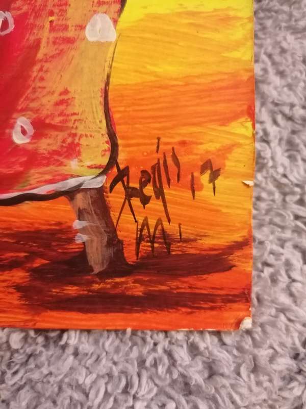 Lovely unframed painting