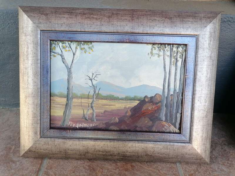 ORIGINAL BY WELL KNOWN ARTIST - WERNER FORDELMANN (1926-2012) - OIL ON CANVAS ON BOARD