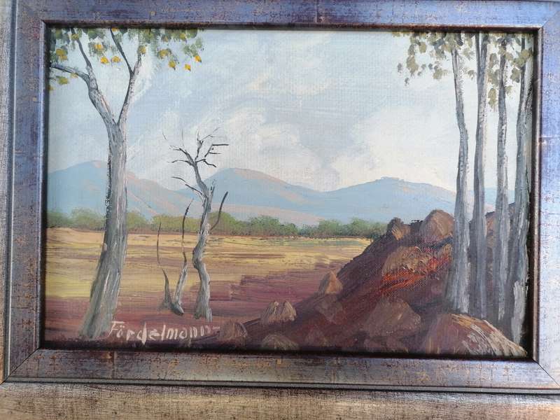 ORIGINAL BY WELL KNOWN ARTIST - WERNER FORDELMANN (1926-2012) - OIL ON CANVAS ON BOARD